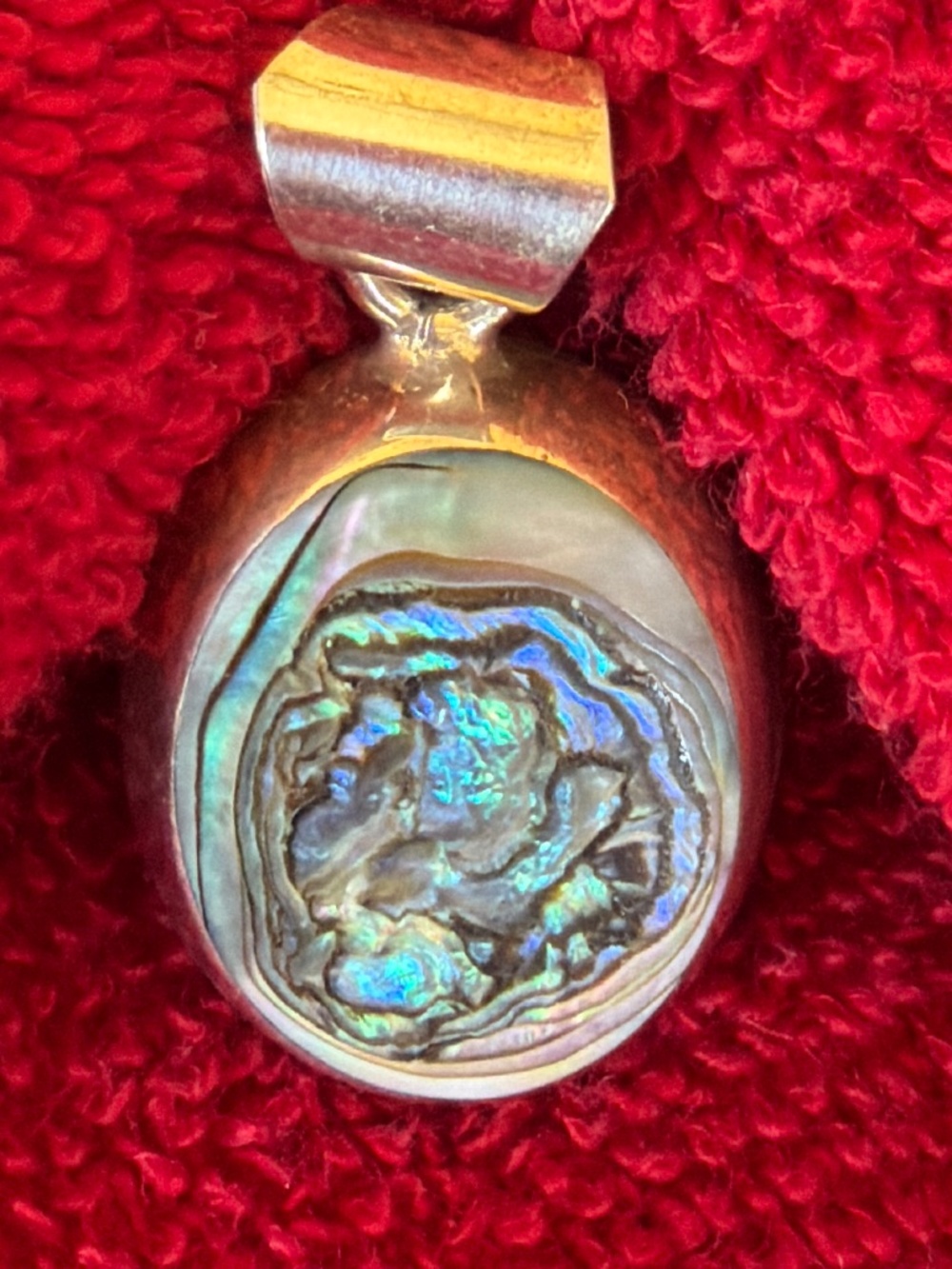 Sterling Silver and Abalone Shell Pendant #2
